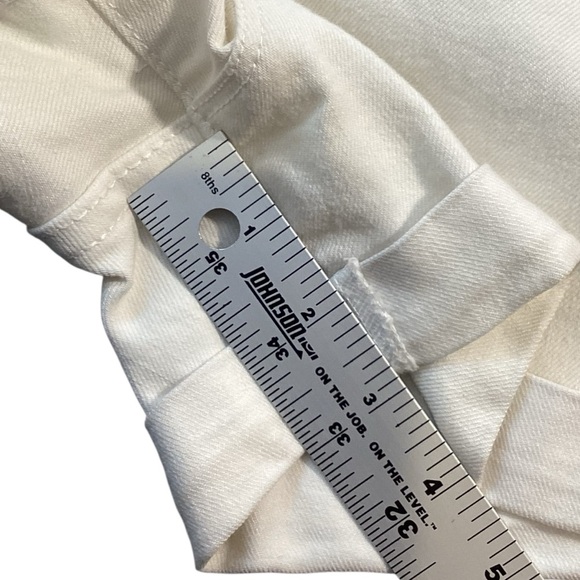 2 Pair Old Navy‎ Cuffed Wow Shorts Size 6 Washed Black & Bright White - Picture 6 of 14